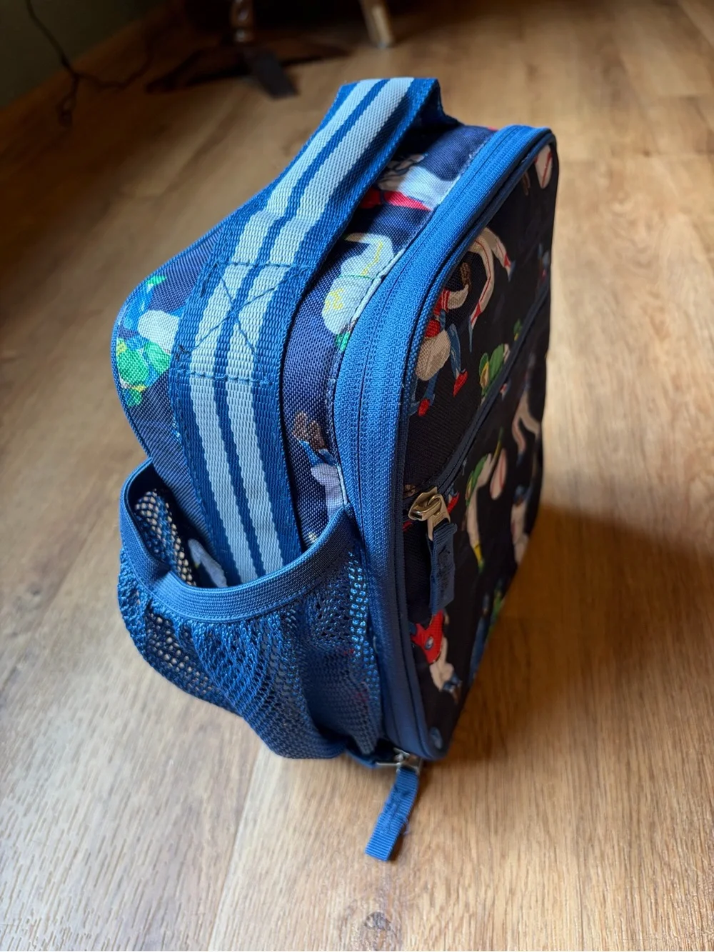 Pottery Barn Kids Mackenzie Classic Baseball Players Insulated Lunch Box Navy